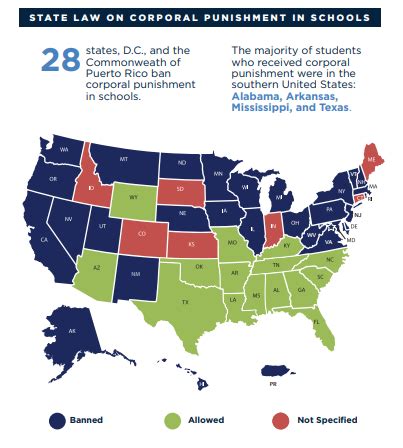 3% of <b>corporal</b> <b>punishment</b> incidents. . States that allow corporal punishment in schools 2022